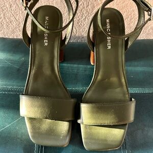 Marc Fisher Dark Green Women's Block Heels